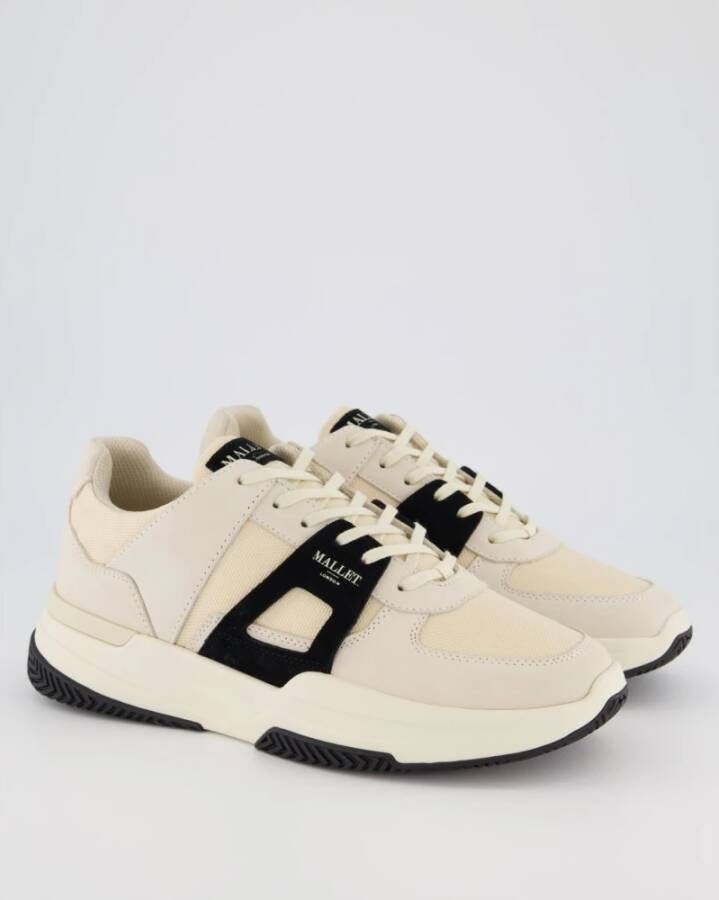 Mallet London Beige Dust Sneaker Marquess Stijl Beige Heren