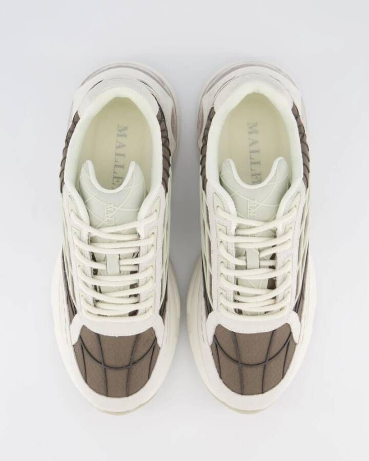 Mallet London Neptun Dip Sneaker Wit Beige Multicolor Heren