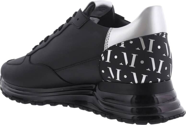 Mallet Footwear Heren Popham Sneaker Zwart Zilver Black Heren