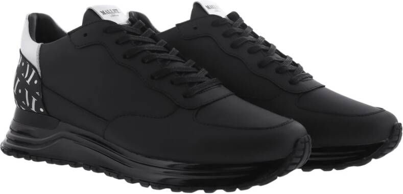 Mallet Footwear Heren Popham Sneaker Zwart Zilver Black Heren
