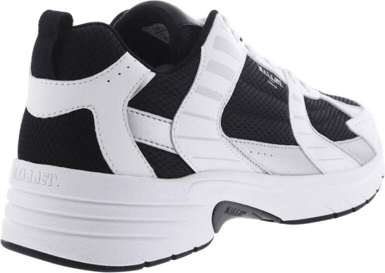 Mallet London Holloway Sneaker Wit Zwart White Heren