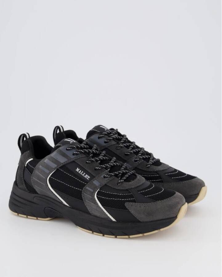 Mallet Footwear Holloway Zwarte Sneaker Black Heren