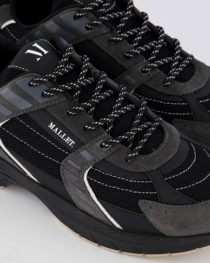 Mallet Footwear Holloway Zwarte Sneaker Black Heren