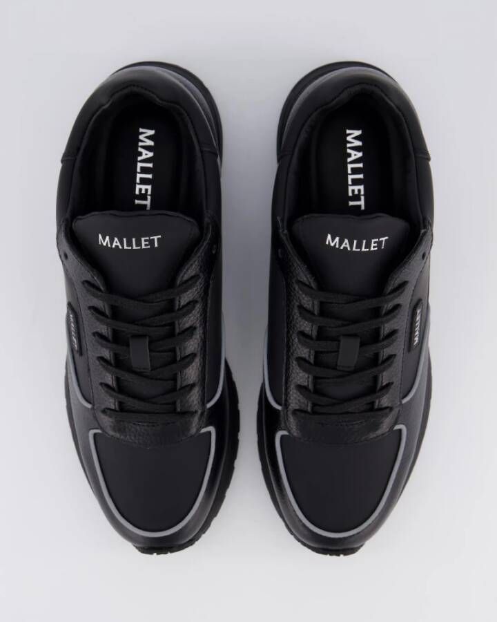 Mallet London Lite Triple Black Stijlvolle Sneakers Black Heren