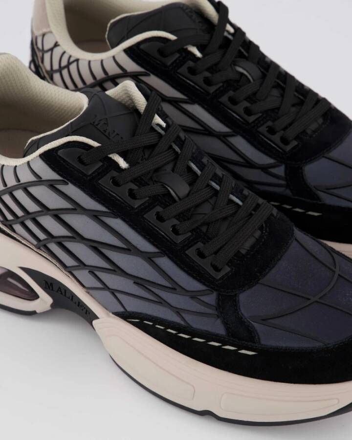 Mallet London Neptun Dip Sneaker Zwart Beige Black Heren