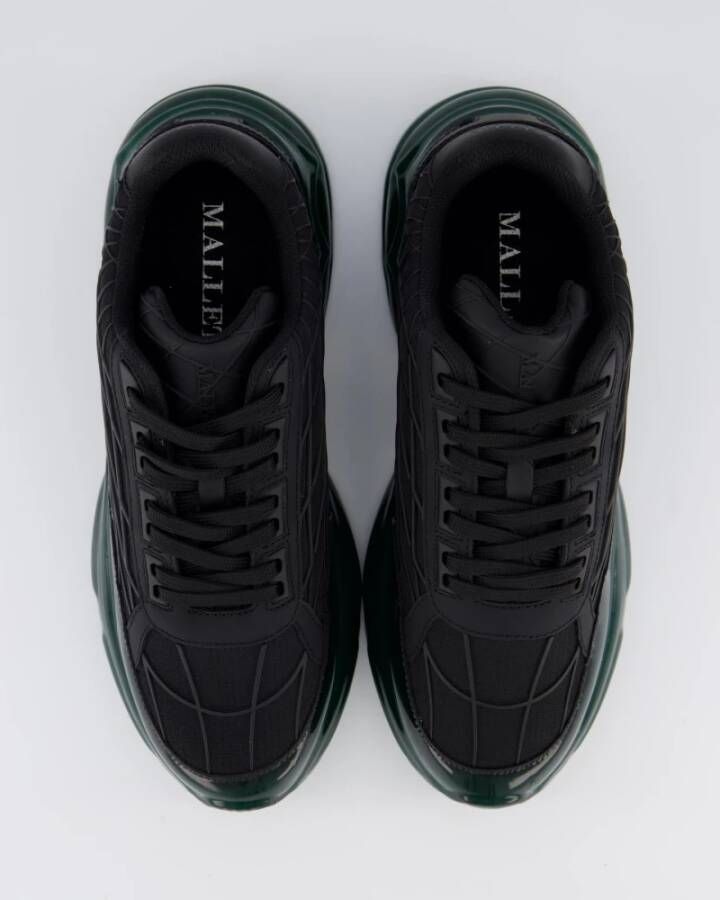 Mallet Footwear Neptun Dip Sneaker Zwart Groen Black Heren