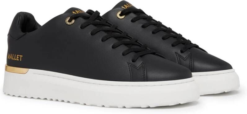 Mallet London Lite Zwart Goud Sneakers Black Heren
