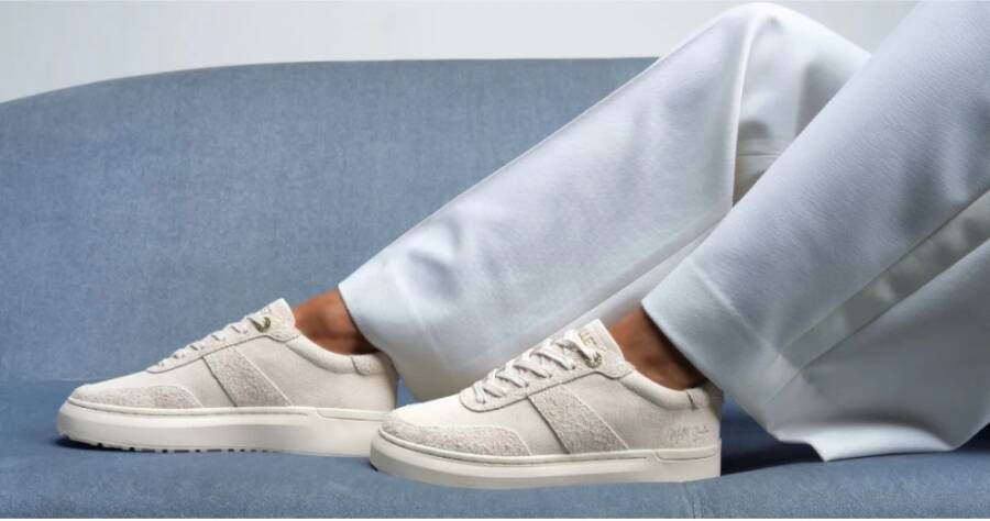 Mallet London Beige Leren Dames Sneakers Beige Heren