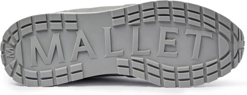 Mallet London Grijze Camo Leren Sneakers