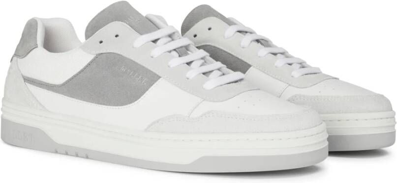 Mallet London Grijze Suède Witte Leren Sneaker Gray Heren