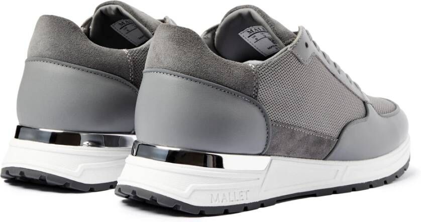 Mallet London Lite Grey Silver Sneakers Gray Heren