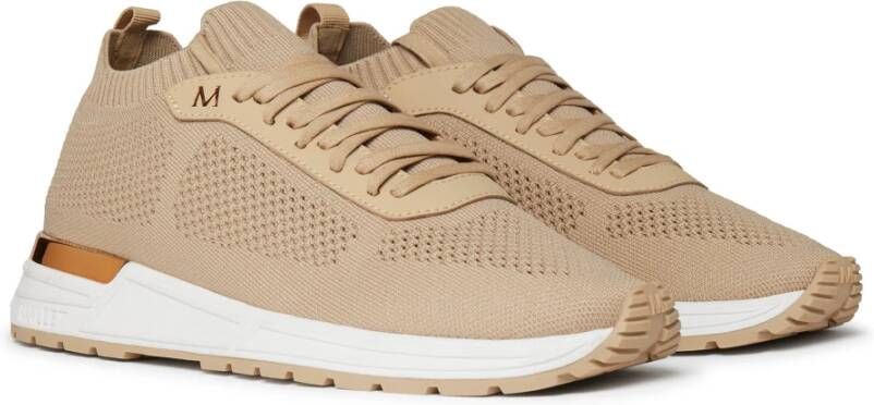 Mallet London Lite Tan Sock met Gouden Accenten Beige Heren