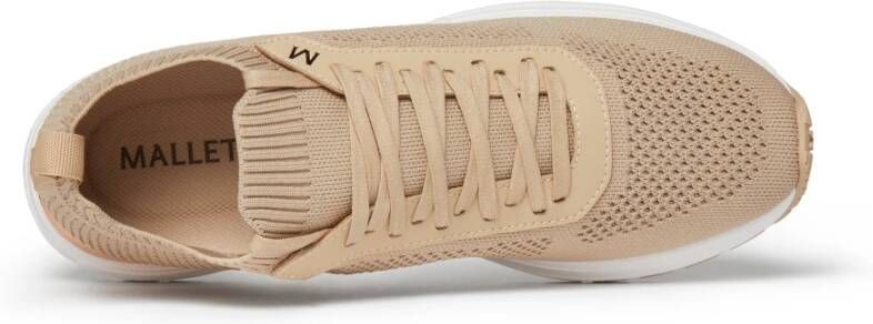 Mallet London Lite Tan Sock met Gouden Accenten Beige Heren
