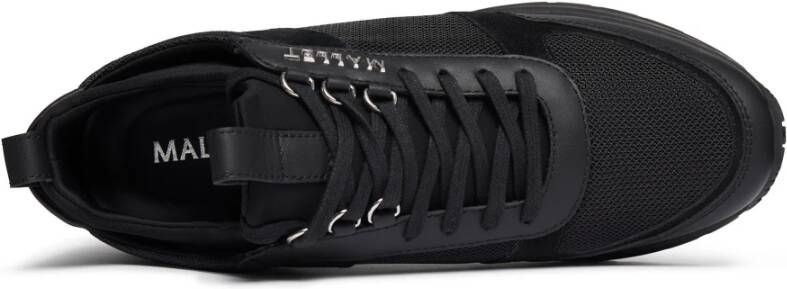 Mallet London Lite Triple Black Silver Sneakers Black Heren