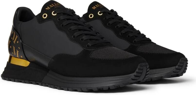 Mallet London Popham Luxe Triple Black Gold Black Heren