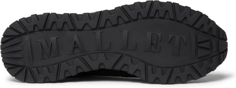 Mallet London Luxe Triple Black Silver Sneakers Black Heren