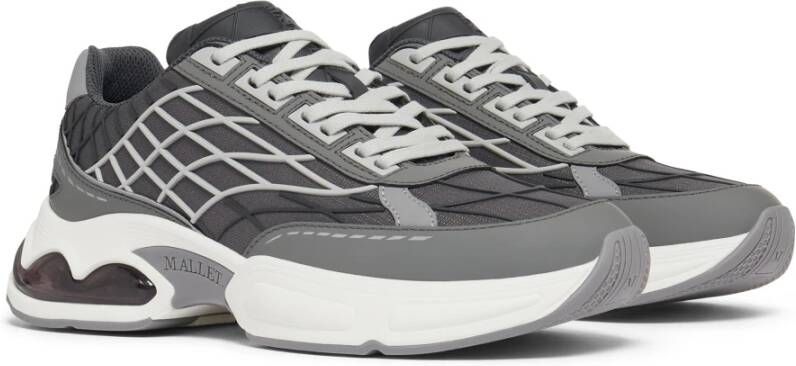Mallet London Neptune Runner Donkergrijze Sneaker Gray Heren