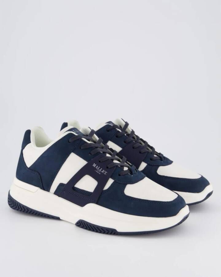 Mallet London Off-White Marquess Heren Stijlvol Overhemd Blue Heren