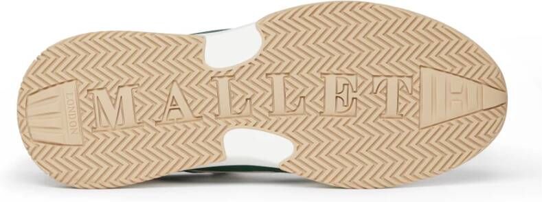 Mallet London Radnor White Green Sneakers