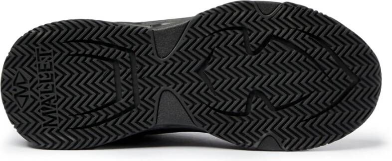Mallet London Triple Black Chunky Sole Sneakers
