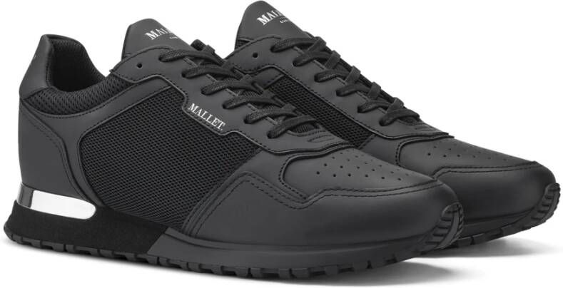Mallet London Zwarte Matt Terras Sneaker Black Heren