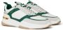 Mallet London Witte Groene Leren Sneakers Aw24 Green Heren - Thumbnail 2