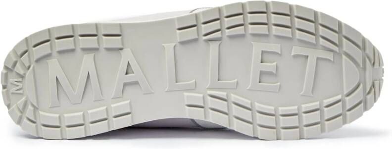 Mallet London Witte Camo Sneakers met Verbeterd Comfort