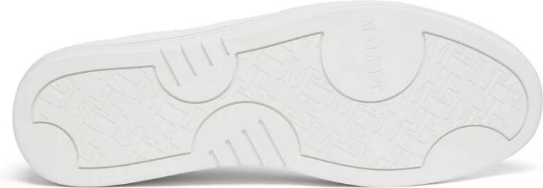 Mallet London Witte leren sneakers