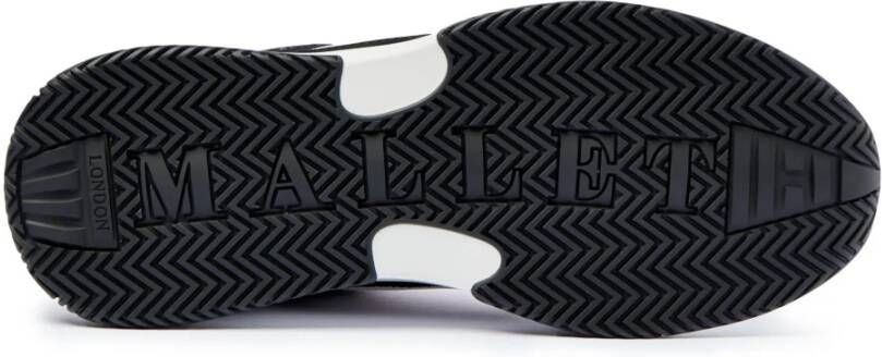 Mallet London Witte Zwarte Sneakers Eigentijdse Look