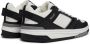 Mallet London 90's Skaterstijl Zwart Wit Sneakers Black Dames - Thumbnail 3