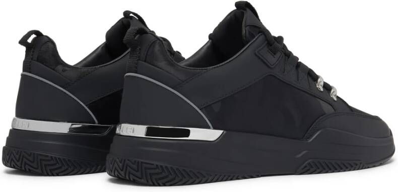Mallet London Zwart Zilver Camo Sneakers Black Heren