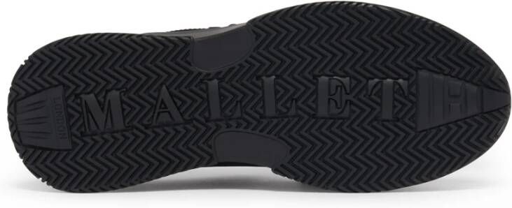 Mallet London Zwart Zilver Camo Sneakers Black Heren