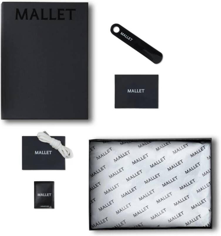 Mallet London Zwarte Leren Sneakers
