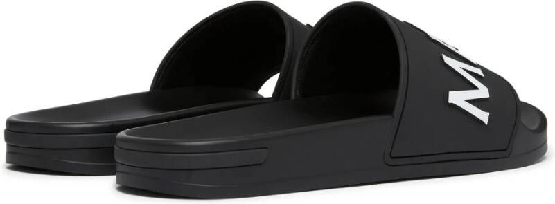 Mallet London Zwarte Logo Slide met Modern Ontwerp Black Heren