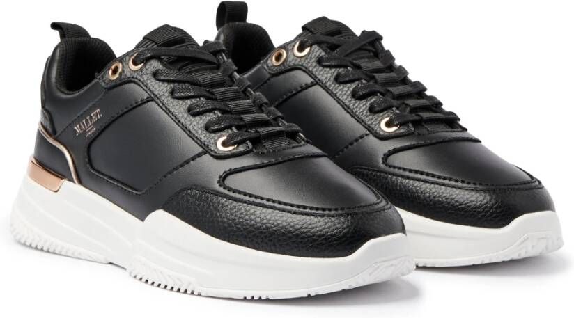 Mallet London Zwarte Roos Dames Sneakers Black Heren