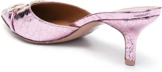 Malone Souliers Bubblegum Pink Missy Pointed-Toe Mules Pink Dames