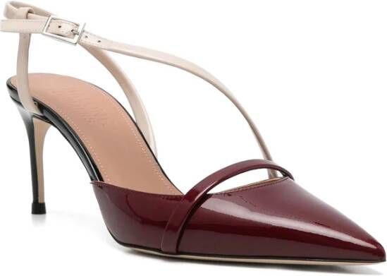 Malone Souliers Donkerrode Stiletto Hiel Slingback Schoenen