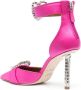Malone Souliers Flamingo Roze Hart Bedel Leren Pumps Pink Dames - Thumbnail 2