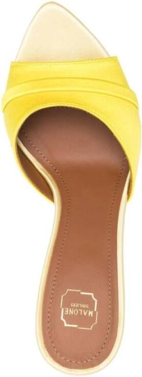 Malone Souliers Heeled Mules Geel Dames