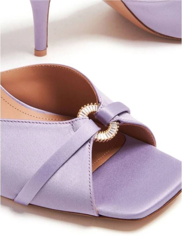 Malone Souliers Lila Kristalversierde Sandalen Purple Dames