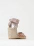 Malone Souliers Roze Kant Wig Espadrilles - Thumbnail 2