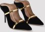 Malone Souliers Zwart Goud Velvet Maureen Schoenen Black Dames - Thumbnail 3