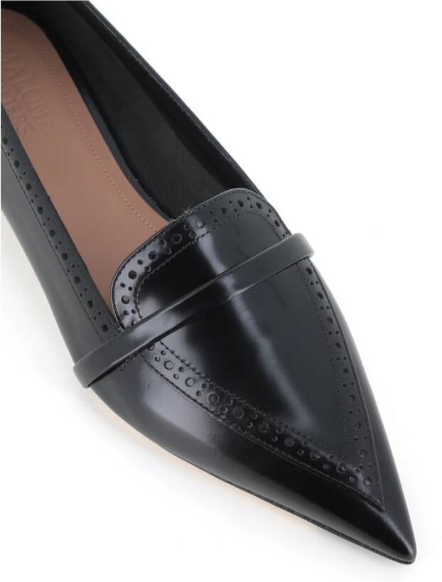 Malone Souliers Zwarte Geborsteld Leren Loafer