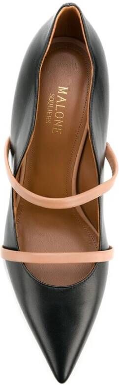 Malone Souliers Zwarte Nappa Leren Maureen Pumps Black Dames