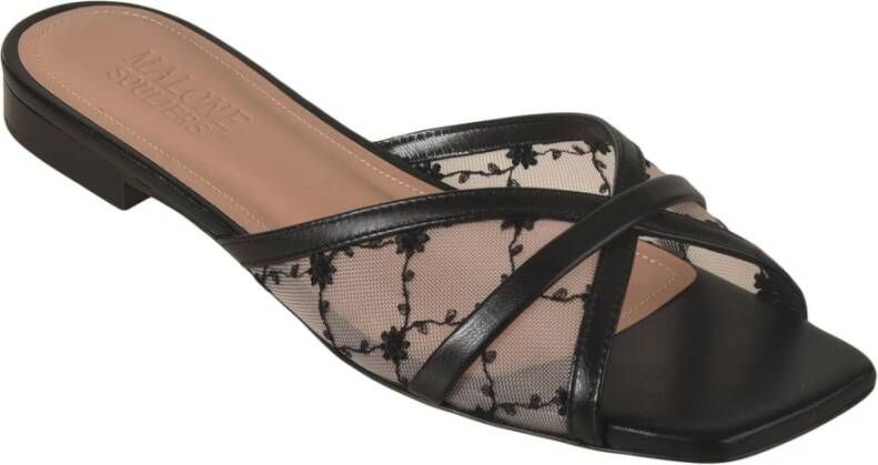 Malone Souliers Zwarte Sandalen Black Dames