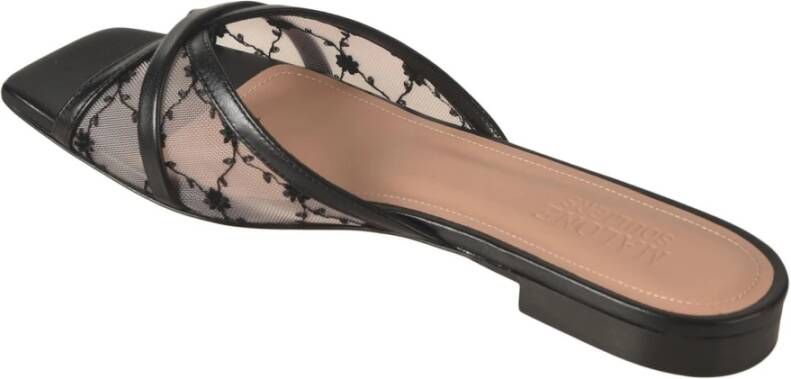 Malone Souliers Zwarte Sandalen Black Dames