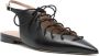 Malone Souliers Zwarte Slingback Veterschoenen met Puntneus - Thumbnail 2