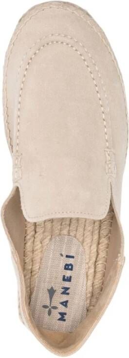 Manebí Beige Espadrilles voor Moderne Mannen Beige Heren