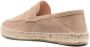 Manebí Beige Leren Ronde Neus Platte Espadrilles Beige Dames - Thumbnail 2