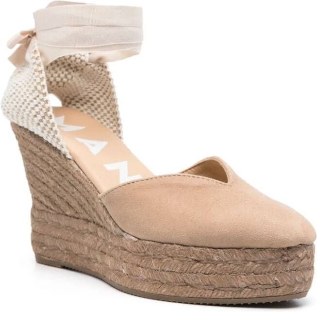 Manebí Beige Platte Schoenen Beige Dames